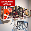 Hexagon Funko Pop Display Shelves | Fits Soft or Hard Protectors
