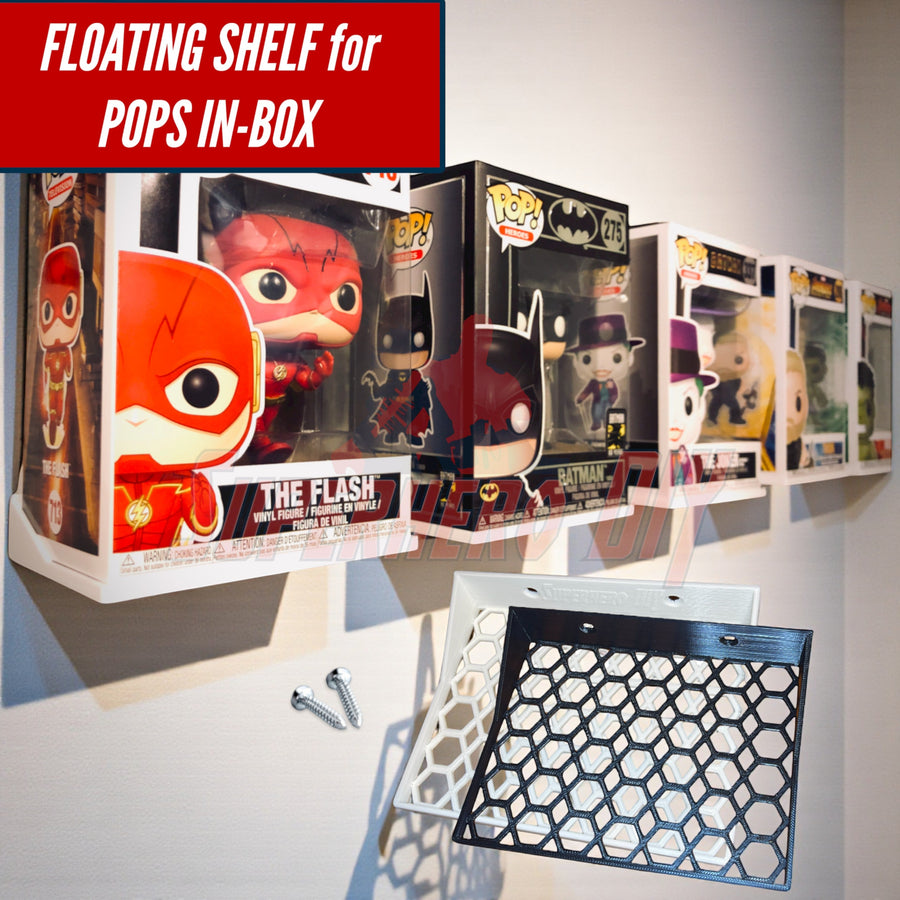 Hexagon Funko Pop Display Shelves | Fits Soft or Hard Protectors