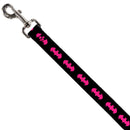 Dog Leash - Batman Signal Black/Fuchsia