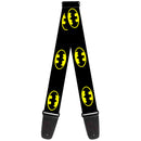 Guitar Strap - Batman Shield Black Yellow