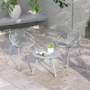 3-Piece Patio Conversation Set with Round Coffee Table