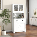 Tall Sideboard with 2 Drawers and Adjustable Shelves