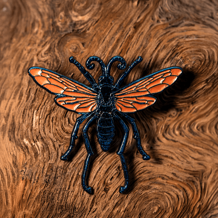 Tarantula Hawk Wasp Enamel Pin