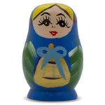 Blue Wooden Doll Fridge Magnet