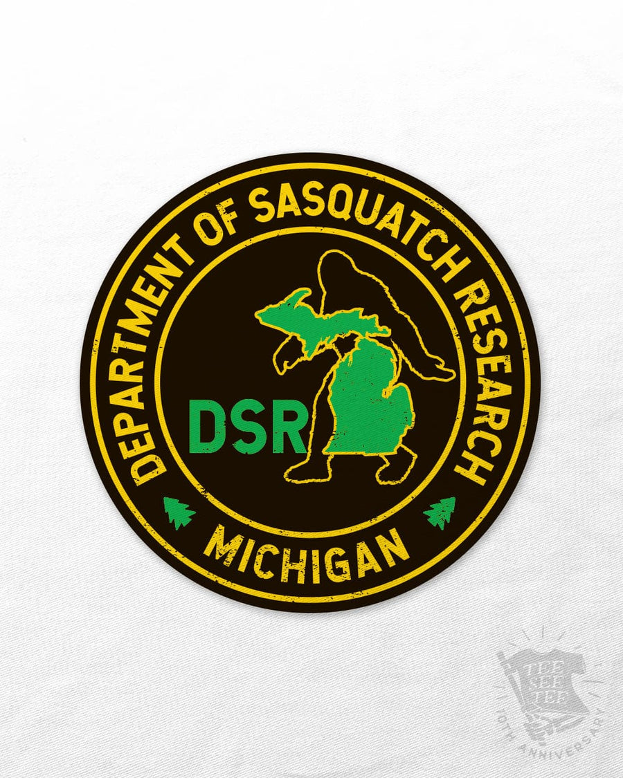 DSR Department of Sasquatch Research Sticker | Tee See Tee Exclusive