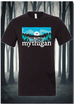 Mythigan™ Unisex T-Shirt(Vintage Black) | A Tee See Tee Exclusive!