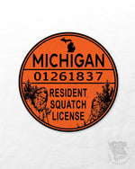 Sasquatch Hunting License Sticker | Tee See Tee Exclusive