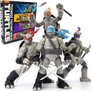 Teenage Mutant Ninja Turtles BST AXN Turtles IDW Comic Black and White 5-Inch Action Figure 4-Pack - SDCC 2023 Exclusive