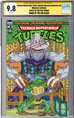 TEENAGE MUTANT NINJA TURTLES: SATURDAY MORNING ADVENTURES #10 MEGACON EXCLUSIVE - CGC 9.8 TRADE DRESS SIGNED BY TIM VON CLOEDT