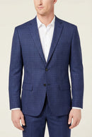 Lauren by Ralph Lauren Mens Blazer Short Plaid Linen, Size 44S