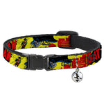 Cat Collar Breakaway - Classic BATMAN Issue #1 Robin & Batman Cover Pose Yellow Red