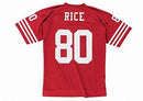 Men's Jerry Rice Scarlet San Francisco 49ers 1990 Legacy Player Jersey