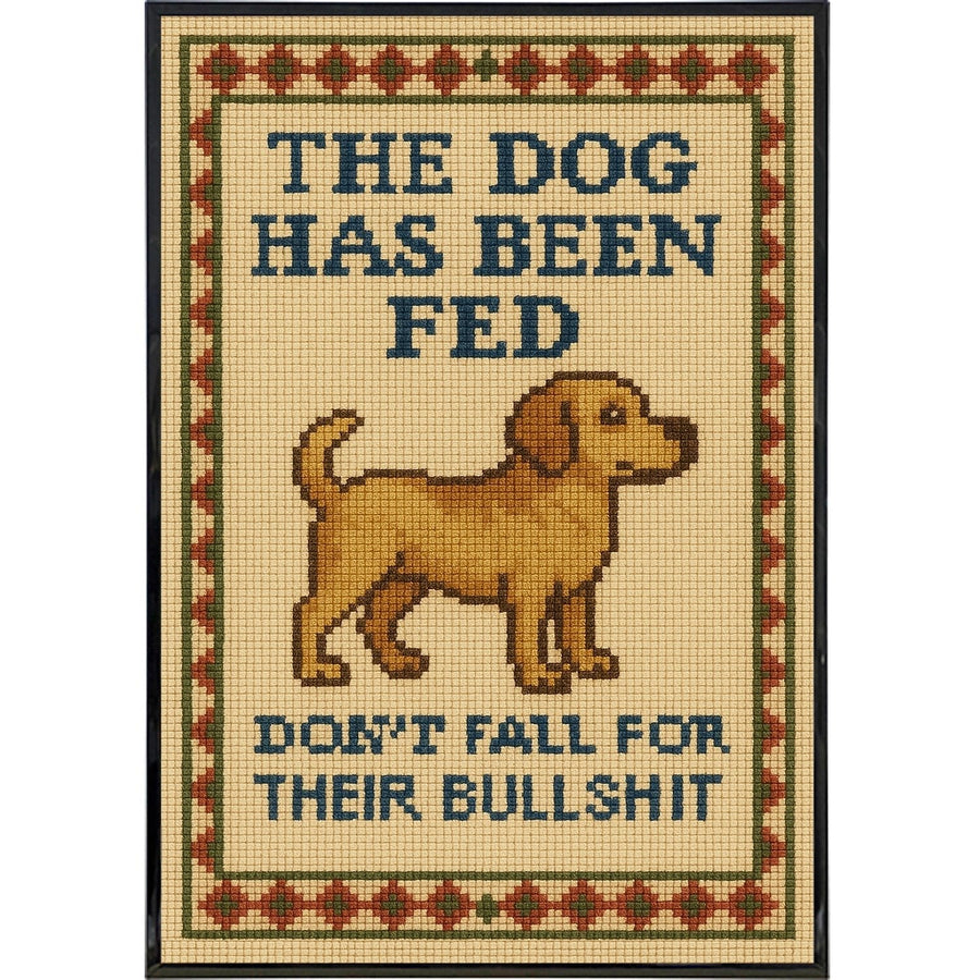 The Dog Has Been Fed Poster Print
