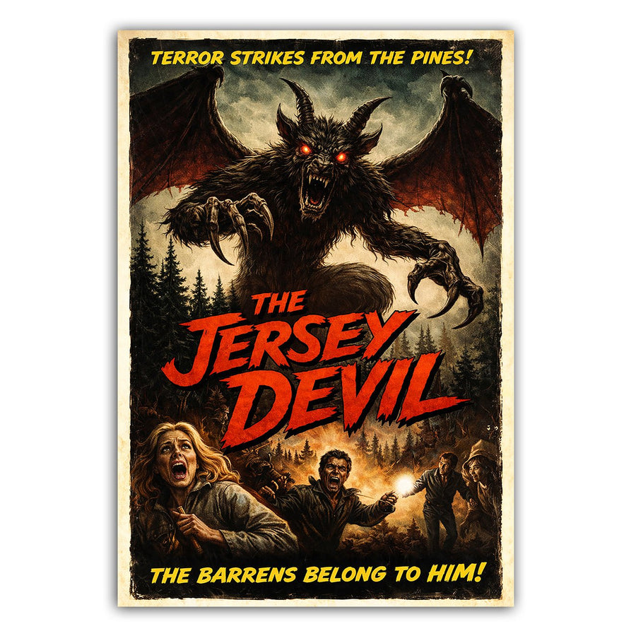 The Jersey Devil Horror Movie Poster Sticker