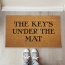 The Key's Under the Mat Door Mat