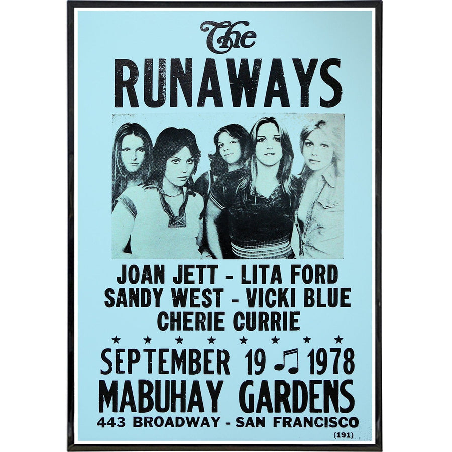 The Runaways 1978 Show Poster Print