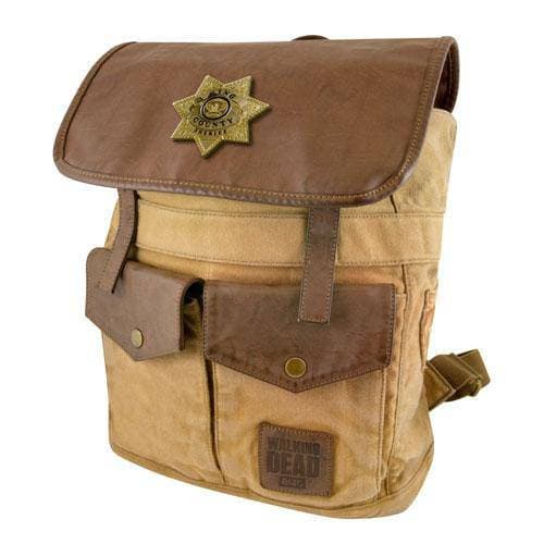 The Walking Dead Sheriff Rick Grimes' Desert Brown Backpack Toys & Games ToyShnip 