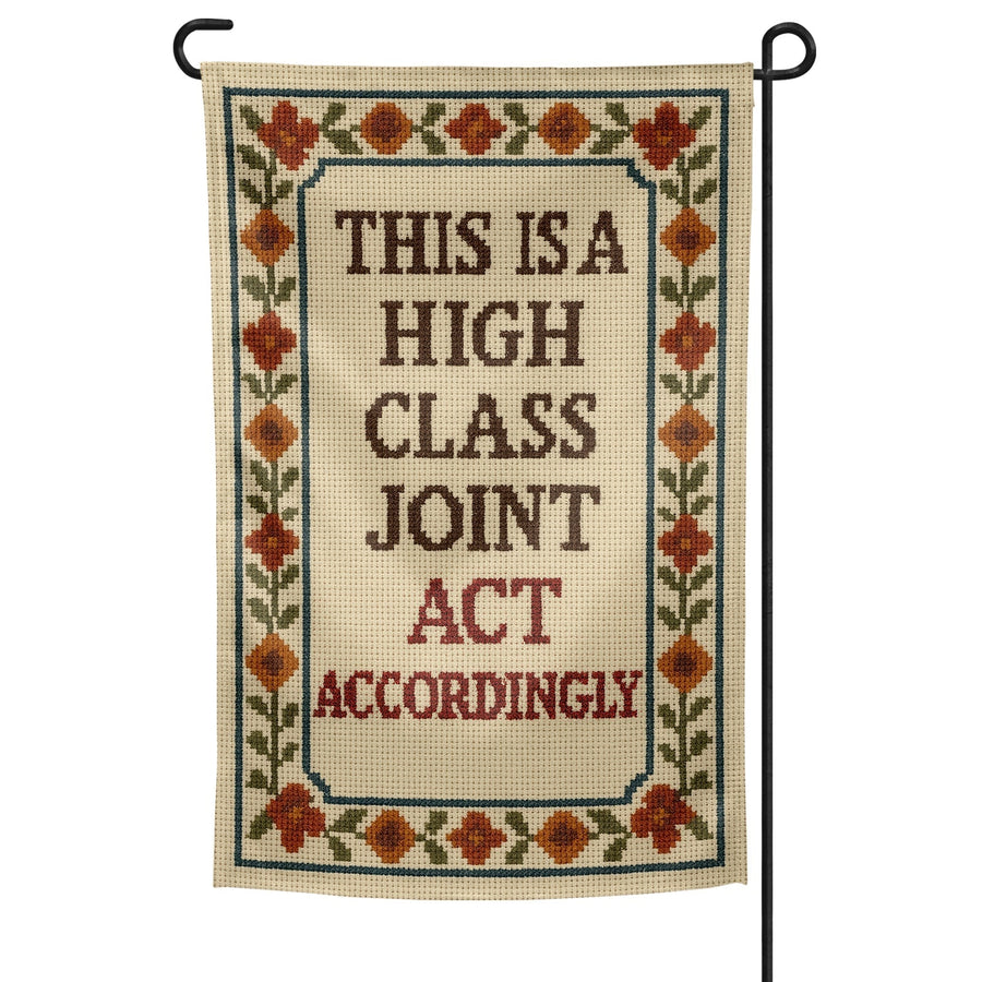 This is a High Class Joint Garden Flag