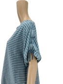 Ralph Lauren Womens Striped Crewneck, Lace-Shoulder Top, Size XL