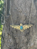 Thunderbird Turquoise Chain Necklace