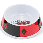 PBWL1-MLM-7.5-JKCL Single Melamine Pet Bowl - 7 5 (16oz) - Harley Quinn Diamon Icon + Diamonds