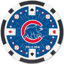 Chicago Cubs 100 Piece Poker Chips