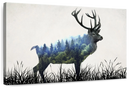 Abstract Forest Buck Wall Art