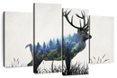 Abstract Forest Buck Wall Art