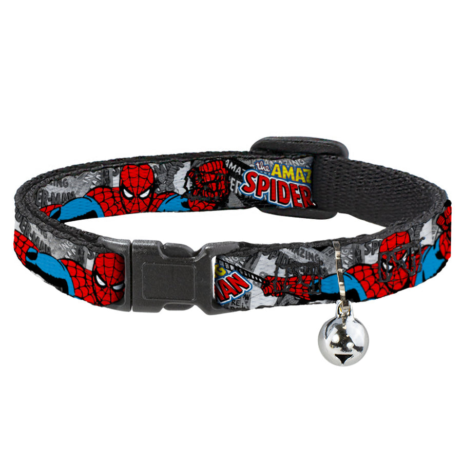 Cat Collar Breakaway - THE AMAZING SPIDER-MAN Stacked Comic Books Action Poses