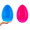 Set of 2 Pink and Blue Giant Jumbo Large Size Fillable Plastic Easter Eggs 10 Inches