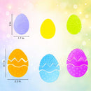 Set of 6 Easter Egg Gel Window Clings Gel Decorations
