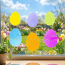 Set of 6 Easter Egg Gel Window Clings Gel Decorations