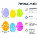 Set of 6 Easter Egg Gel Window Clings Gel Decorations
