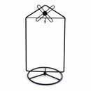 Black Windmill Roof House Hanging Photo Picture Frame and Metal Ornament Stand 10.15 Inches