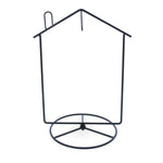 Black House-Shaped Hanging Photo Picture Frame and Metal Ornament Stand 8.7 Inches