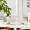 Letter A Glitter-Filled Acrylic Snow Globe