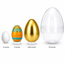 Set of 12 Large Geometric Plastic Easter Eggs 3 Inches