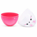 Large Bunny Giant Jumbo Size White and Pink Plastic Easter Egg 10 Inches