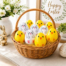 Set of 10 Fillable Plastic Easter Eggs - Bunny Chick Hunt Supply 2.25 Inches