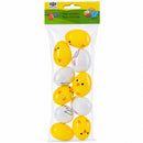 Set of 10 Fillable Plastic Easter Eggs - Bunny Chick Hunt Supply 2.25 Inches