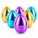 Set of 6 Large Fillable Metallic Plastic Easter Eggs 4 Inches
