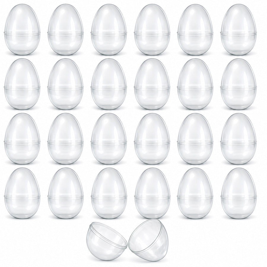 Set of 24 Glow in the Dark Easter Eggs Fillable Plastic Eggs for Nighttime Egg Hunt Fun 2.25 Inches
