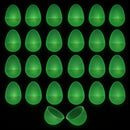 Set of 24 Glow in the Dark Easter Eggs Fillable Plastic Eggs for Nighttime Egg Hunt Fun 2.25 Inches