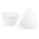 Giant Size Large Two Shades White Plastic Easter Egg 12 Inches