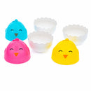 Set of 12 Easter Chick Eggs Fillable Plastic Standing Hatching Eggs Reusable Egg Hunt Set 2.25 Inches