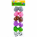 Set of 12 Animal-Themed Plastic Easter Eggs 2.25 Inches