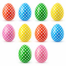 Set of 10 Checkered Fillable Plastic Easter Eggs 2.25 Inches