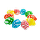 Set of 10 Checkered Fillable Plastic Easter Eggs 2.25 Inches