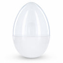 Giant Extra Large White Plastic Easter Egg Two Tones 12 Inches