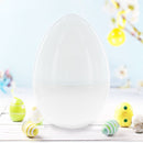 Giant Size Large Two Shades White Plastic Easter Egg 12 Inches